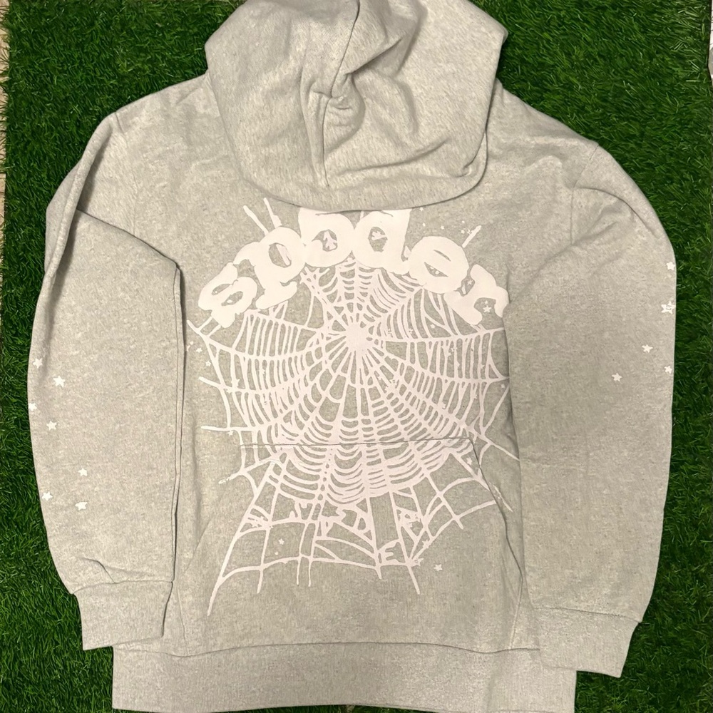 Gray Spider Graphic Hoodie